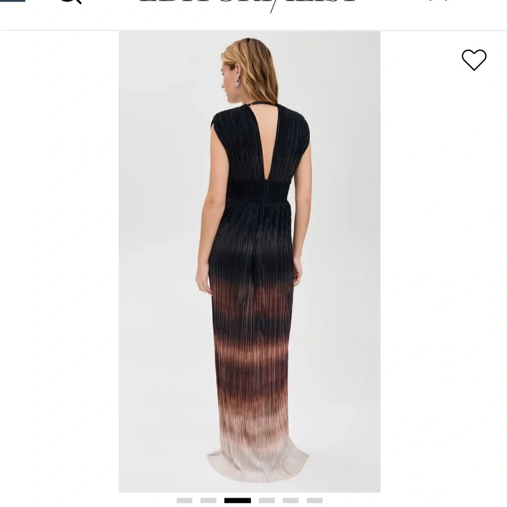 Sabina Musayev Black and Brown Ombré Maxi Dress - Picture 3 of 7